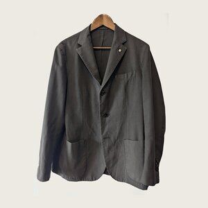 LUIGI BIANCHI SARTORIA - Brown lightweight wool jacket - Sz 48